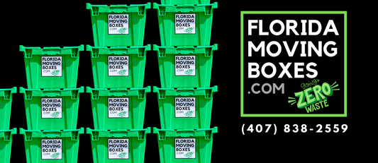 rent reusable moving and storage boxes in Orlando Florida Windermere Winter Park Winter Garden Clermont Maitland. No more flimsy and expensive cardboard boxes.  